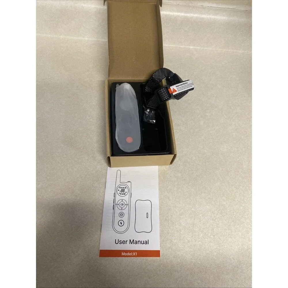 Mimofpet Wireless Dog Fence System -  Remote Training Collar Black
